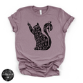 Black Cat Spell Hocus Pocus Tee | Witchy Cat Graphic T-Shirt