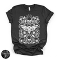Skull Moth Tee | Gothic Death's Head Moth Graphic T-Shirt {WHITE DESIGN}