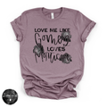 Love Me Like Gomez Loves Morticia Tee | Gothic Romance Graphic T-Shirt
