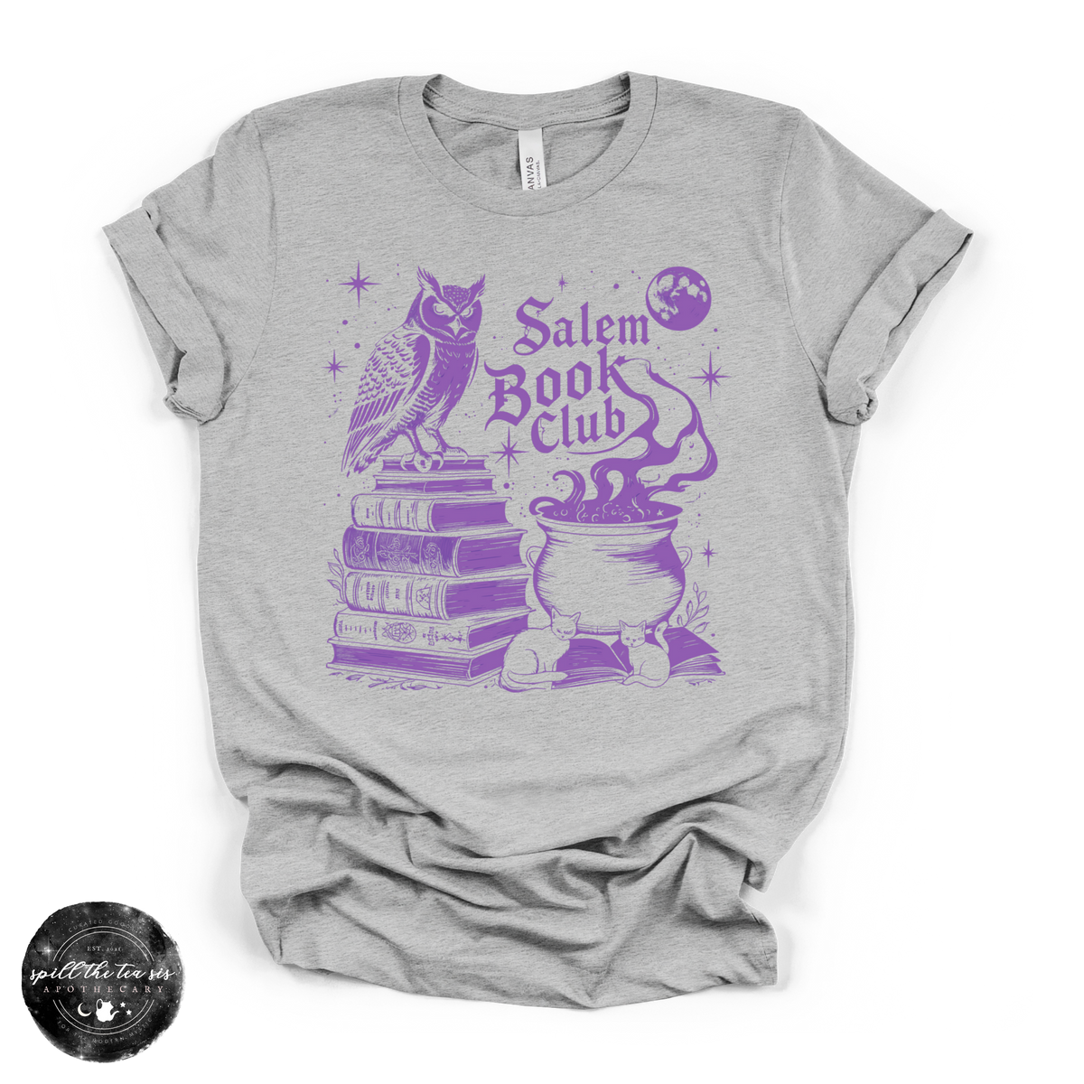 Salem Book Club Tee | Witchy Book Lover Graphic T-Shirt