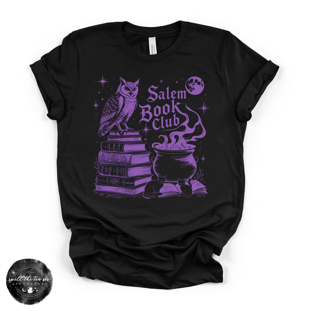 Salem Book Club Tee | Witchy Book Lover Graphic T-Shirt