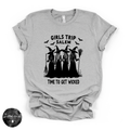 Girls Trip to Salem Tee | Witchy Travel Graphic T-Shirt {BLACK DESIGN}