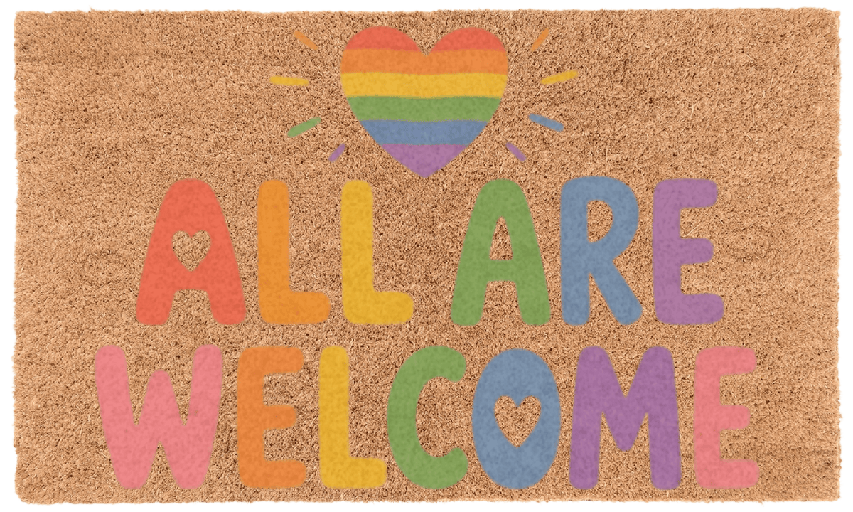 All Are Welcome Coir Mat