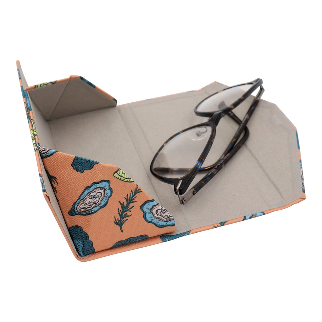 Oyser Print Glasses Case - Vegan Leather Magic Folding Hardcase