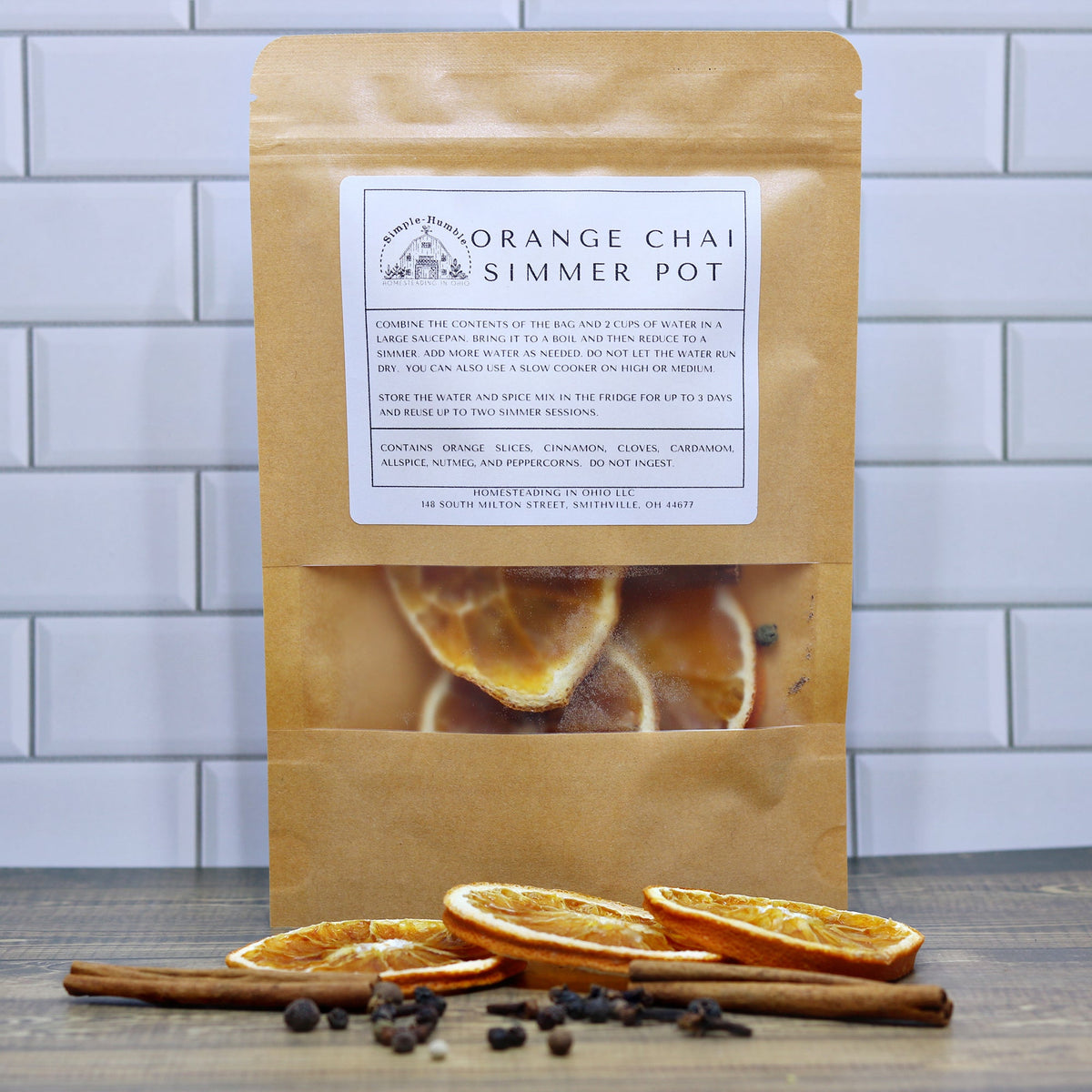 Orange Chai Simmer Pot Kit – Spicy, Citrusy Aromatherapy Blend