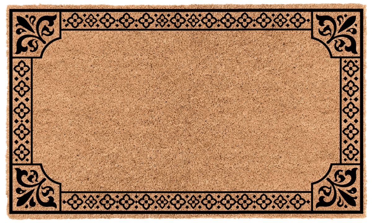Mediterranian Border Personalized Coir Mat