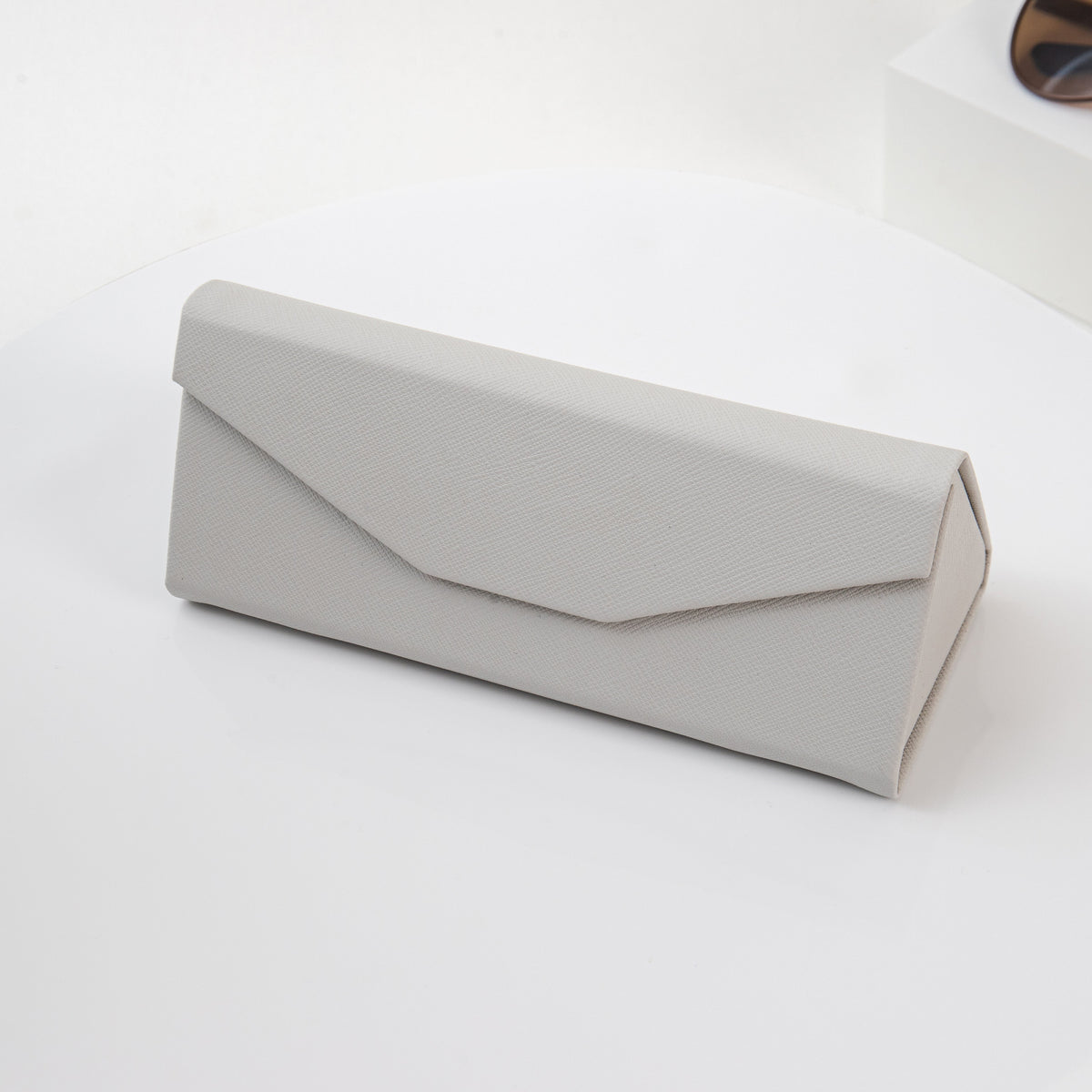 Solid Color Glasses Case - Vegan Leather Magic Folding Hard Shell Case