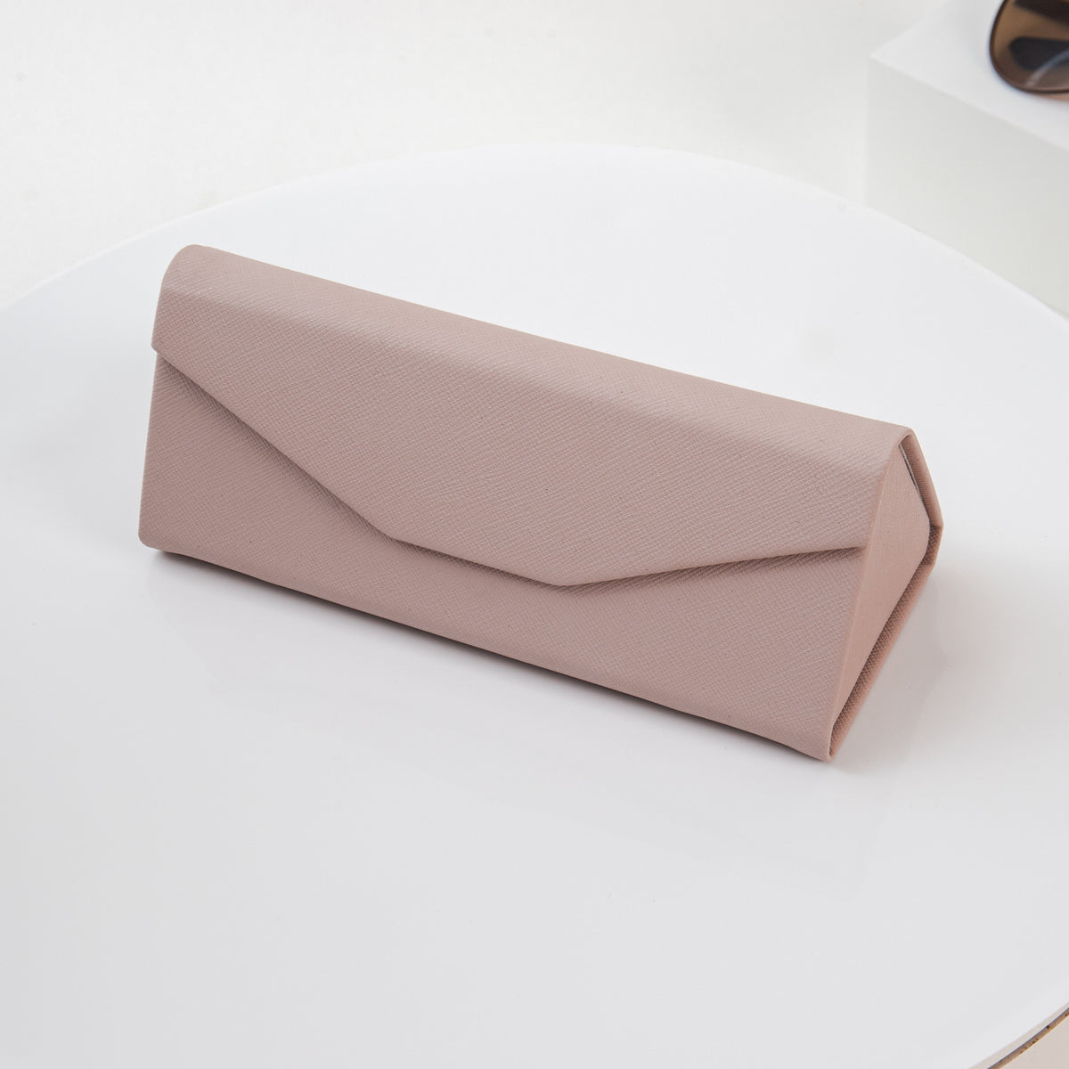 Solid Color Glasses Case - Vegan Leather Magic Folding Hard Shell Case