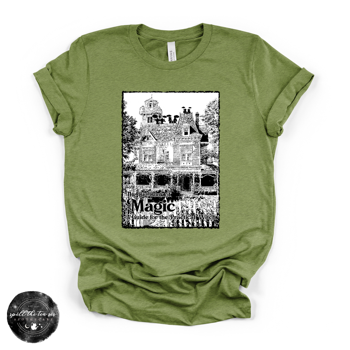 Big Book of Magic Tee | Witchy Spell Book Graphic T-Shirt