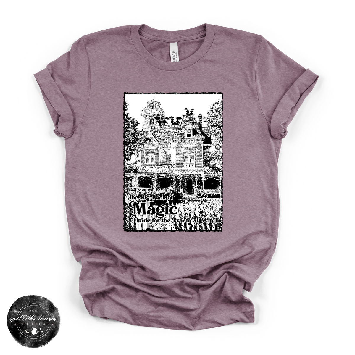Big Book of Magic Tee | Witchy Spell Book Graphic T-Shirt
