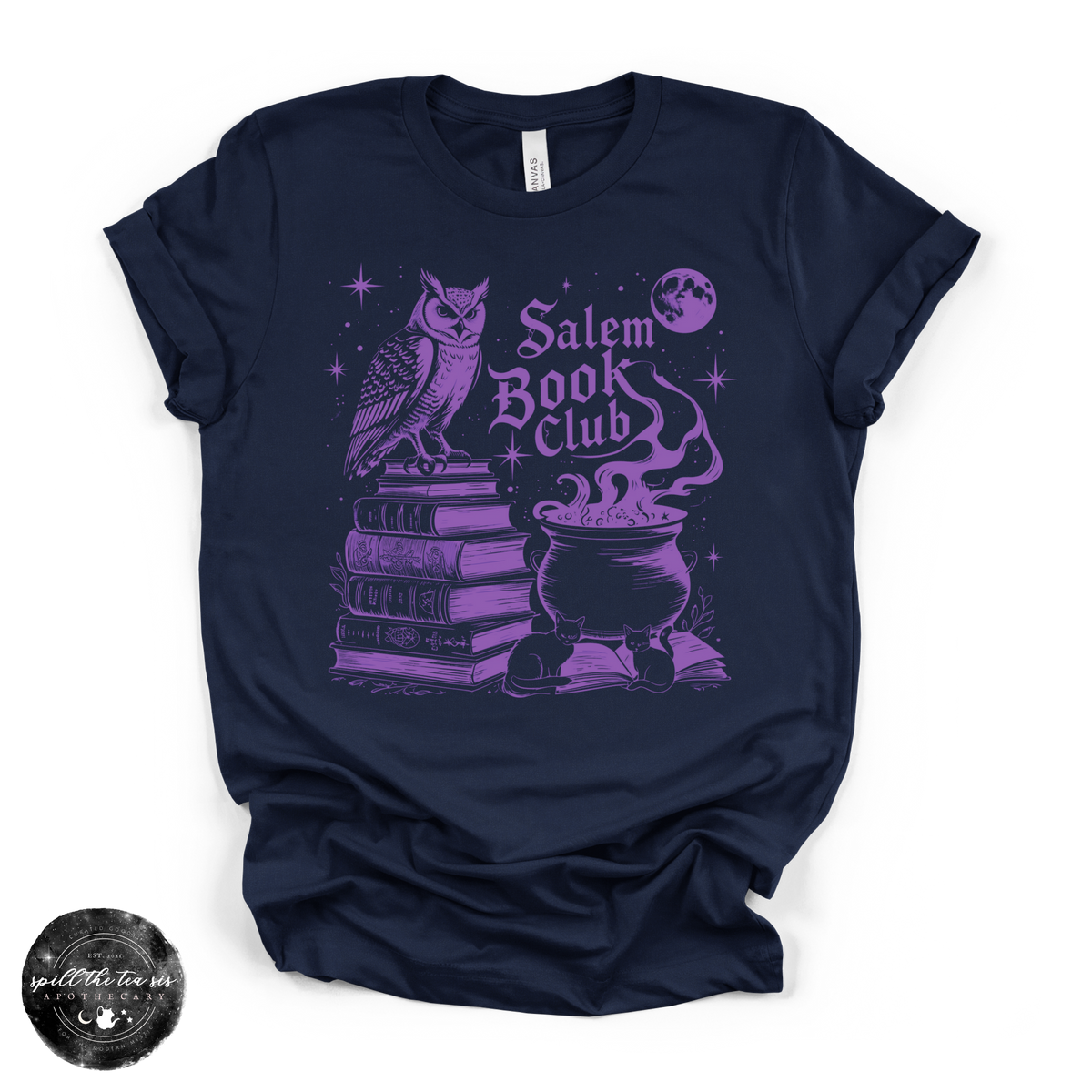 Salem Book Club Tee | Witchy Book Lover Graphic T-Shirt